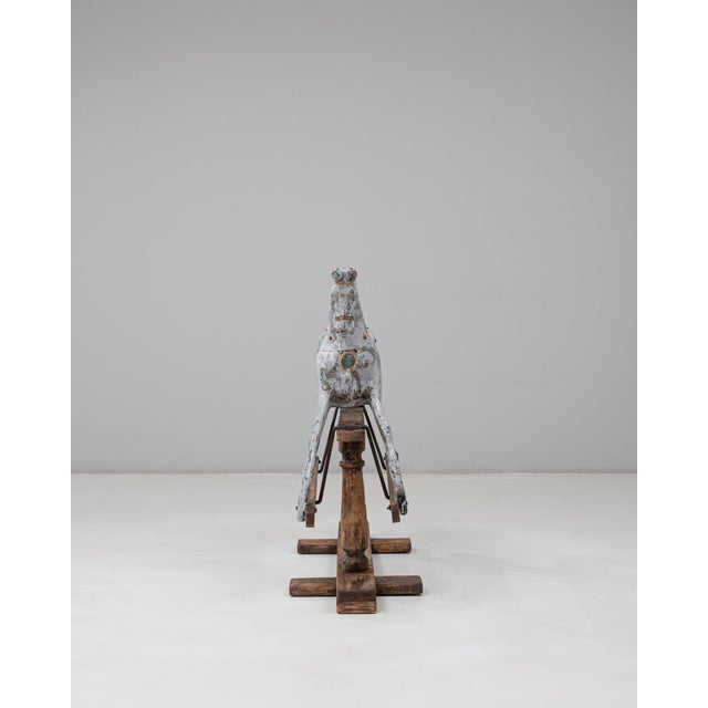 1900s French Wooden Rocking Horse For Sale - Image 16 of 18