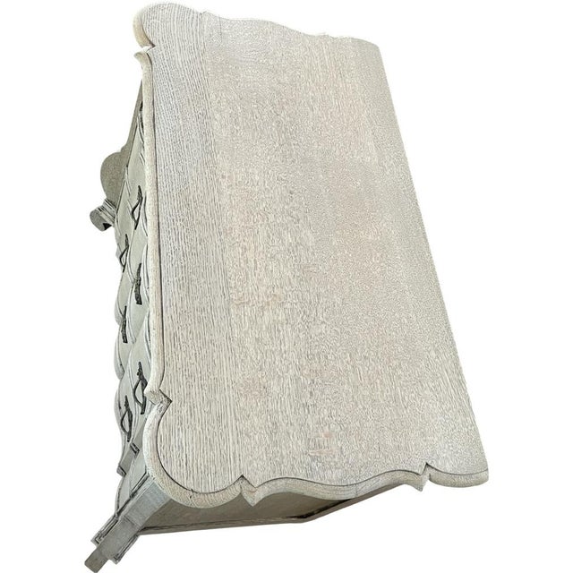 Ivory Dutch Bleached Oak Chest of Drawers, 20th Century For Sale - Image 8 of 13