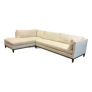 Massoud Furniture Vesper 20 Series Sectional Sofa + Chaise For Sale