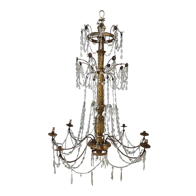 18th Century Genoa Genovese Chandelier For Sale