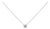 14K White Gold 1.00 Cttw Lab Grown Diamond Solitaire Pendant For Sale