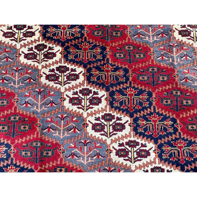 Caucasian Shirvan All-Over Blossom Lattice Tribal Rug - 6'8" X 5'4" For Sale - Image 10 of 13