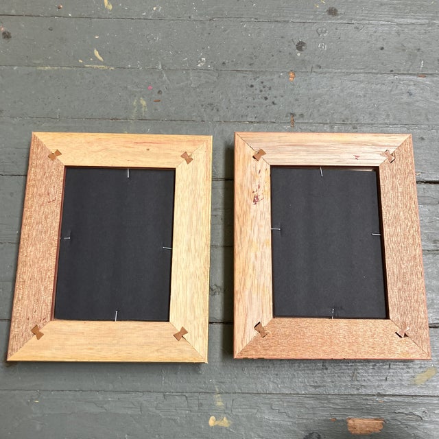 2020s Contemporary Two Original Wayne Cunningham Abstract Marker Drawings on Vintage Registration Cards - Set of Two For Sale - Image 5 of 5