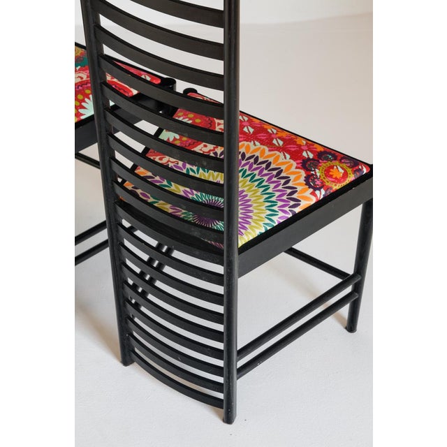 292 Chairs by Charles Rennie Mackintosh for Cassina, Italy, 1990s, Set of 4 For Sale - Image 12 of 18