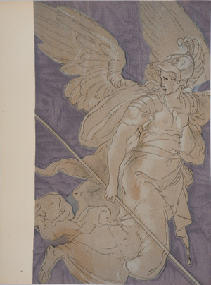 Niccolo Dell'abbate, Ange de la Victoire, Lithograph