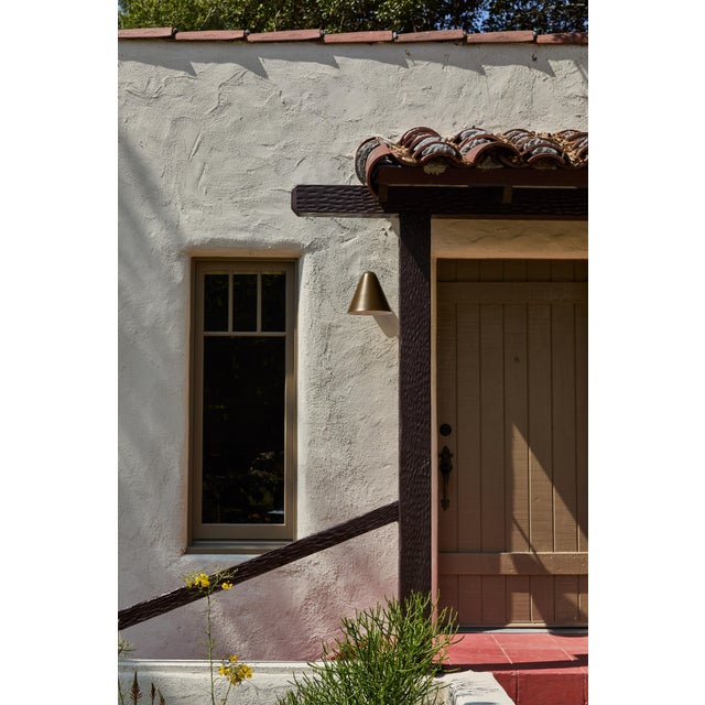 'ZuZu' Brown Painted Brass Wall Sconce in the Style of Jacques Biny An exclusive made for U.S. and UL listed wall sconce...