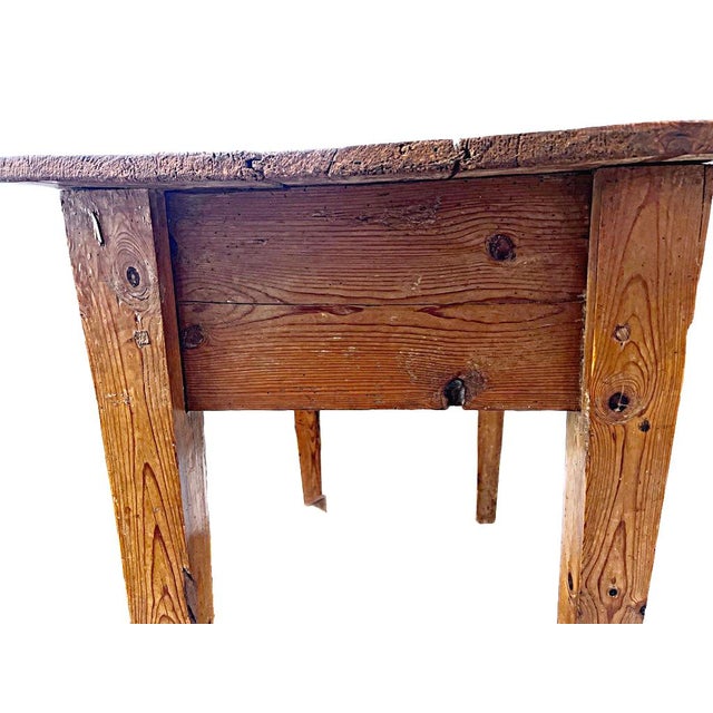 American Pine Side Table For Sale - Image 4 of 6