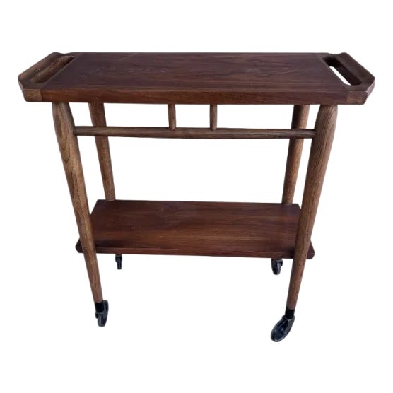 Mid 20th Century 2 Tier Bar Cart by Lane For Sale