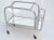 Jacques Adnet Chrome & Mirrored 2 Tier Bar Cart Bottle Holder France 1950 For Sale In Miami - Image 6 of 13