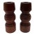 Mid Century Danish Candle Holders in Teak . For Sale