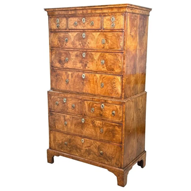 18th Century GeorgianWalnut Tallboy Chest on Chest, 1720 For Sale - Image 11 of 11