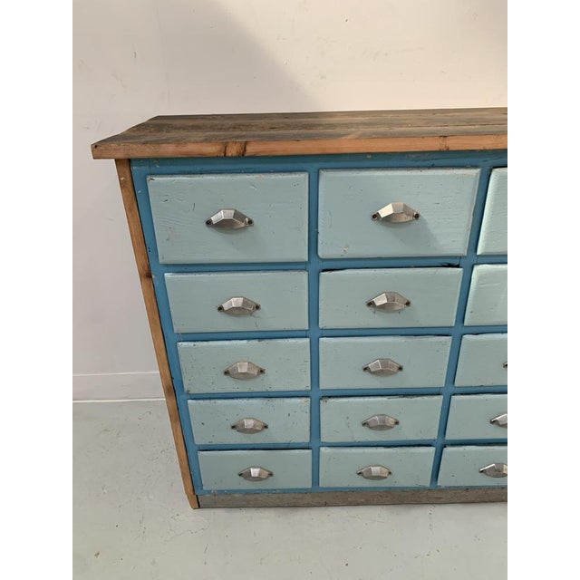 Antique Storage Unit with Drawers in Patinated Fir, 1900s For Sale - Image 12 of 15