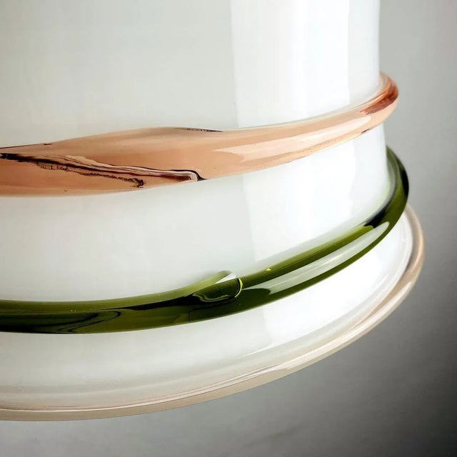 Mid-Century Modern Vintage Italian Murano Glass Ceiling Lamp, 1970s For Sale - Image 3 of 14