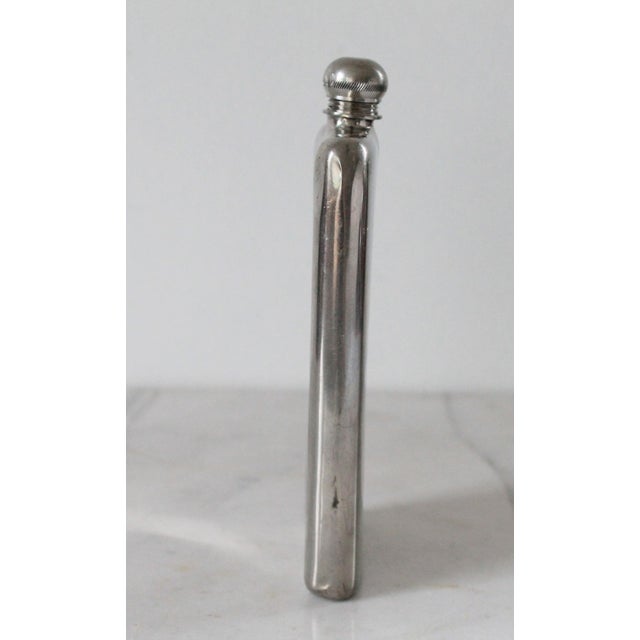 Mid 20th Century Vintage English Pewter 6oz Hip Flask For Sale - Image 5 of 14