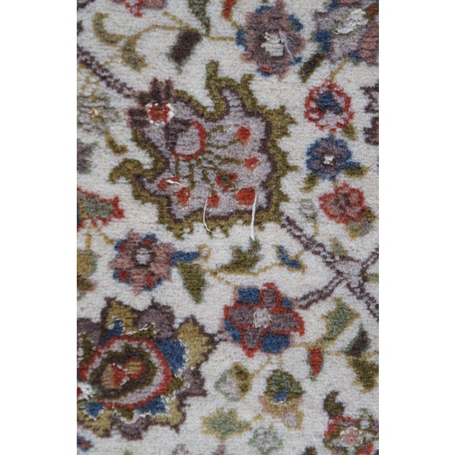 Textile Vintage Wool Geometric Floral Palmette Medallion Area Rug Runner 2.5' X 8' For Sale - Image 7 of 12