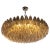 Gold Modernist Smoked Topaz Chandelier With Chrome Fittings, in the Manner of Venini For Sale - Image 8 of 8