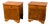 Vintage Art Deco Bedside Cabinets in Wood, 1930s, Set of 2 For Sale