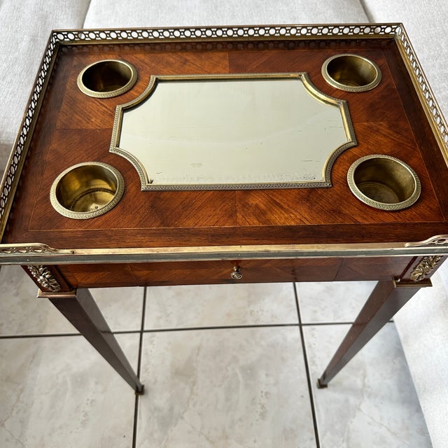 Antique 1890's Boin-Taburet Louis XVI Marquetry Salon Table Napoleon III France For Sale - Image 17 of 17