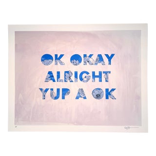 Ok Okay Alright Yup a Okay, 2021 Archival Print Ap by Emily Hoerdemann For Sale
