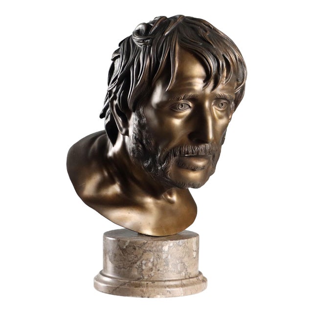 Seneca Bust in Bronze For Sale
