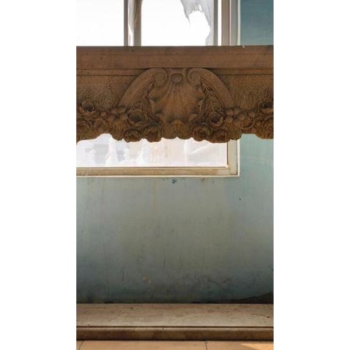 Yellow Travertine Mantle For Sale - Image 3 of 5