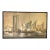 C1974 Cubist Inspired Signed Painting of New York City Skyline For Sale