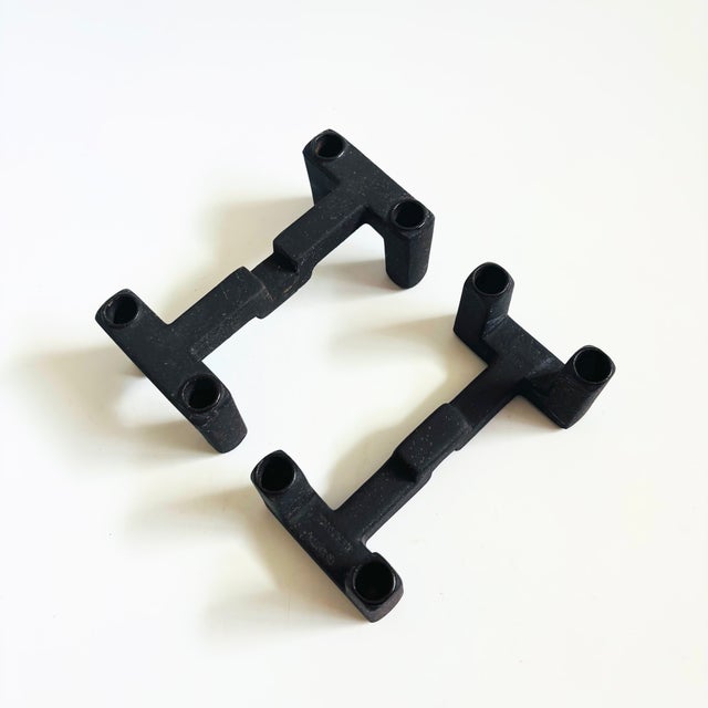 MCM Dansk Stacking Candle Holders by Jens Quistgaard - Set of 2 For Sale - Image 9 of 11