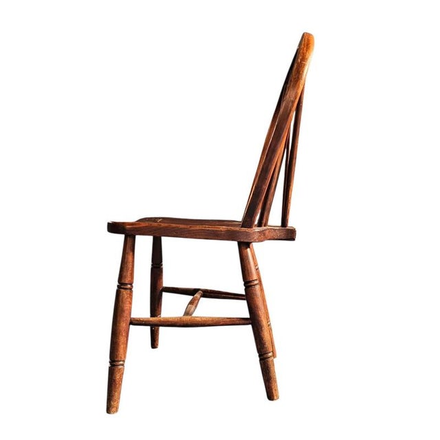 Brown Windsor Stick Back Chairs, 19th Century, Set of 6 For Sale - Image 8 of 10