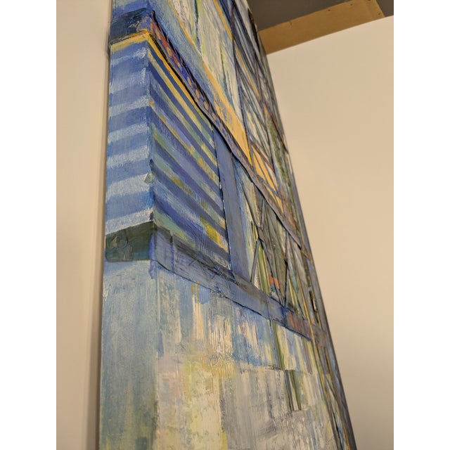 Abstract Main Street Bridge, Abstract Expressionist, Mixed Media on Canvas, Marsha Glazière For Sale - Image 3 of 11