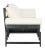 Modern Contemporary Daybed in Dark Slate Grey & Beige For Sale - Image 4 of 11