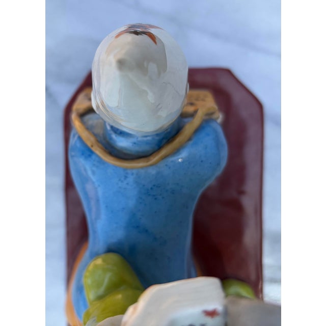 Mid-Century Chinese Cultural Revolution Red Guard Porcelain "Struggle Session" Figurine For Sale - Image 4 of 8