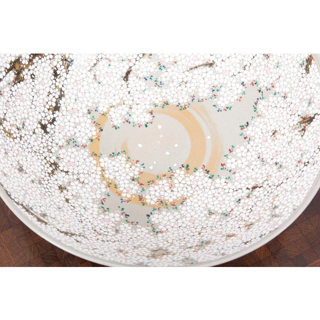 Hand-Painted Japanese Ceramic Bowl For Sale - Image 10 of 17