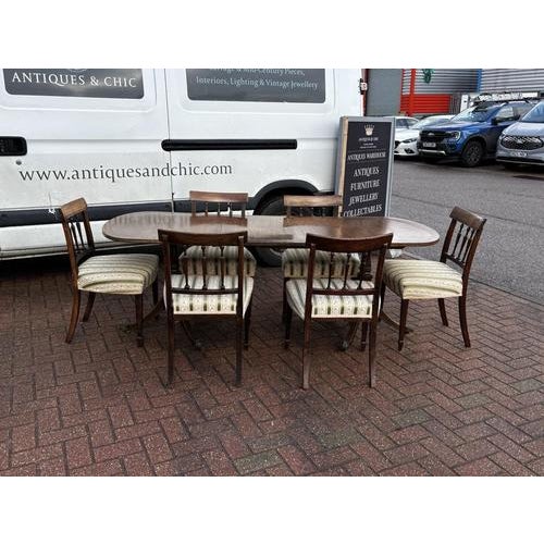 Antique Extending Dining Table and Chairs, Set of 7 For Sale - Image 12 of 18