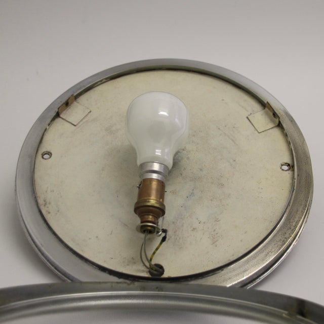 Holophane Vintage Ceiling Lamp from Holophane, 1940s For Sale - Image 4 of 10