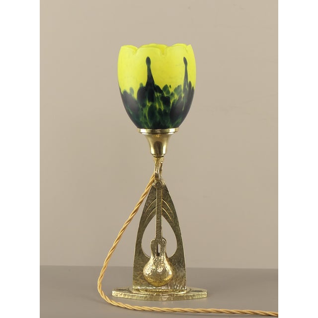 Art Nouveau Wall and Table Lamp attributed to Wiener Werkstätten, Vienna, 1920s For Sale - Image 12 of 16
