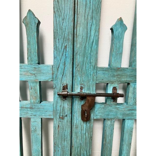 Gate Triple Arched With Spires Blue For Sale - Image 12 of 13