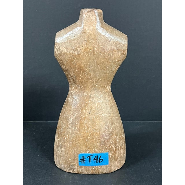 Wood Late 20th Century Carved Wooden Female Torso Sculpture For Sale - Image 7 of 7