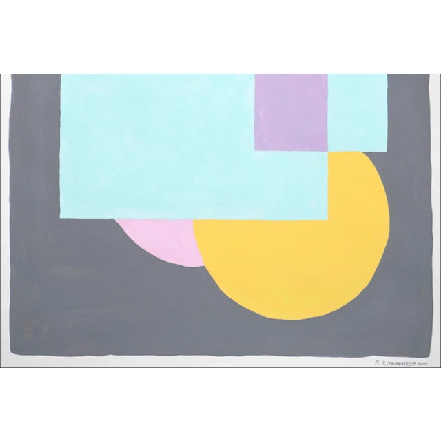 2020s 2022 "Geometric Bloom" Constructivist Style Abstract Acrylic Painting by Ryan Rivadeneyra For Sale - Image 5 of 10