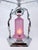 1980s Art Deco Frankart Style Chrome Table Lamp Pink Vianne Frosted Glass Nude Lady For Sale - Image 11 of 18