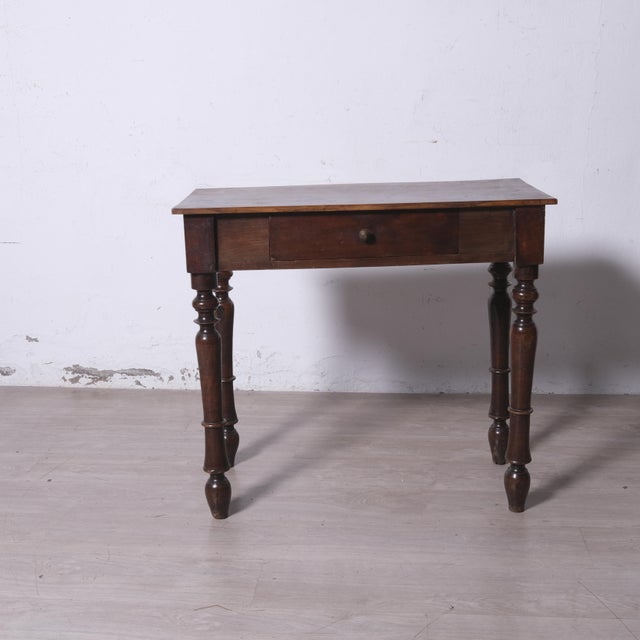 Antique Rectangular Writing Desk with Drawer, 1890s For Sale - Image 13 of 17