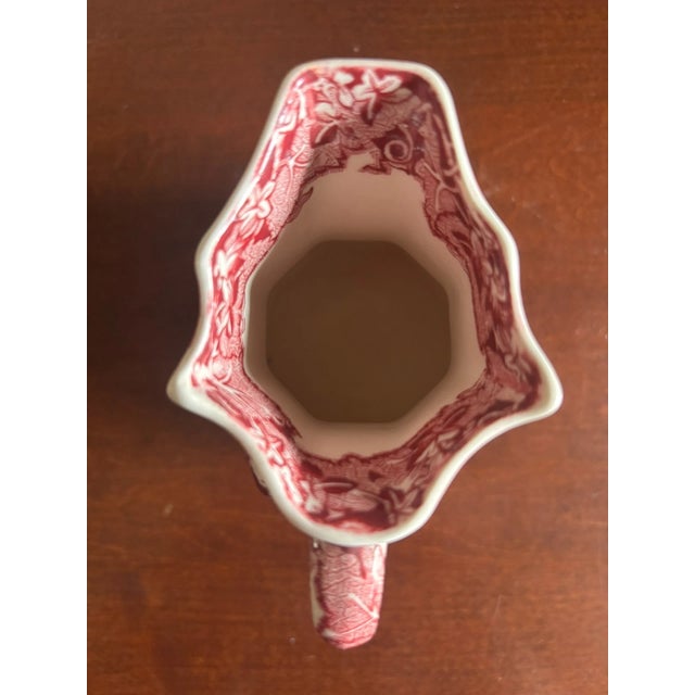 Mid-Century Modern Vintage Mid-Century Modern Masons Ironstone Vista Hydra English Cottage Pitcher For Sale - Image 3 of 7