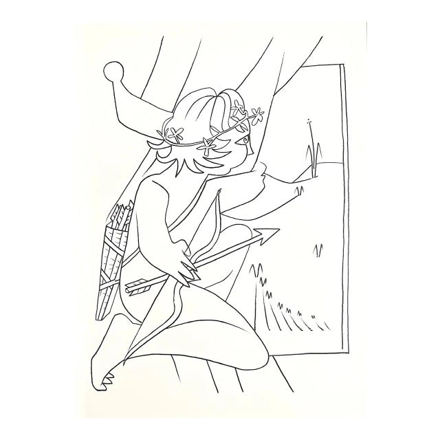 1975 Francoise Gilot Lithograph Raise the Curtain For Sale