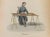 A refined mid-19th-century French hand-colored lithograph titled “Brodeuse” (Embroiderer), depicting a seated artisan...