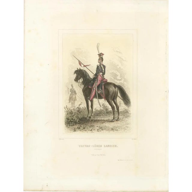 Paper After Raffet, Napoleonic Cavalry Uniforms: Honor Guard, Dutch and Polish Lancers, 1859, Prints, Set of 3 For Sale - Image 7 of 10