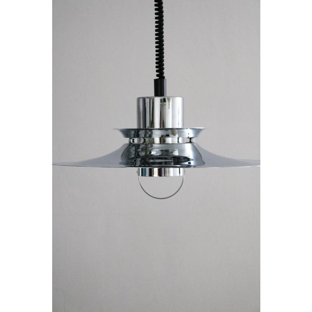 Silver Danish Modern Pendant Lamp from Vitrika, 1970s For Sale - Image 8 of 8