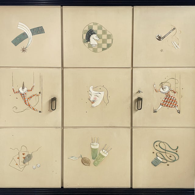 Mid-Century Modern Italian Wooden Bar Cabinet, 1950s For Sale - Image 9 of 14