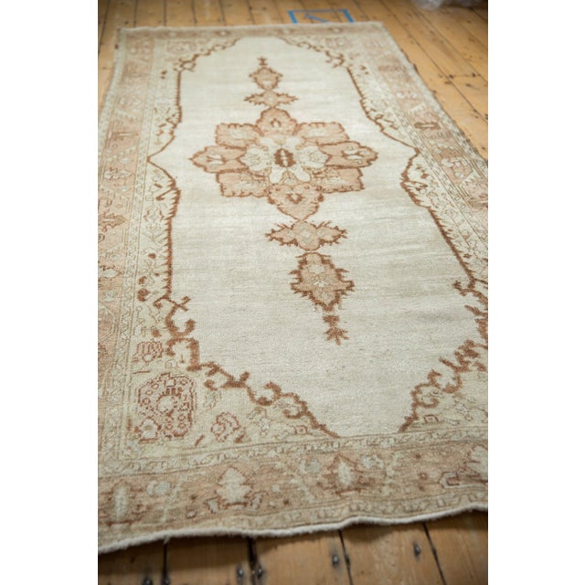 Vintage Distressed Oushak Rug Runner - 4'3" x 9' For Sale - Image 10 of 12