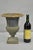 Antique Cast Iron 12" French Classical Style Small Urn Garden Flower Planter Pot. Weighs approx 10 lbs. Circa Early 20th...