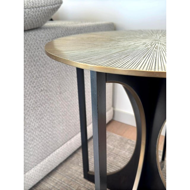 Bronze Catalina Side Table attributed to Tuell and Reynolds, 2016 For Sale - Image 6 of 10