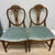 Mid 20th Century Mid 20th Century Classic Hepplewhite Style Shield Back Side Dining Chairs With Green Velvet and Trim Upholstery, Set of 4 For Sale - Image 5 of 11
